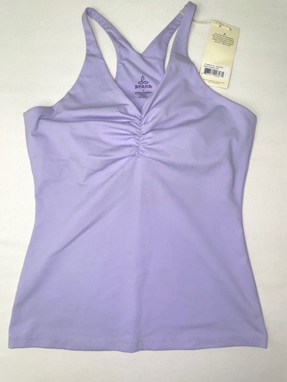 NWT Prana Lavender Racerback Tank Top Large